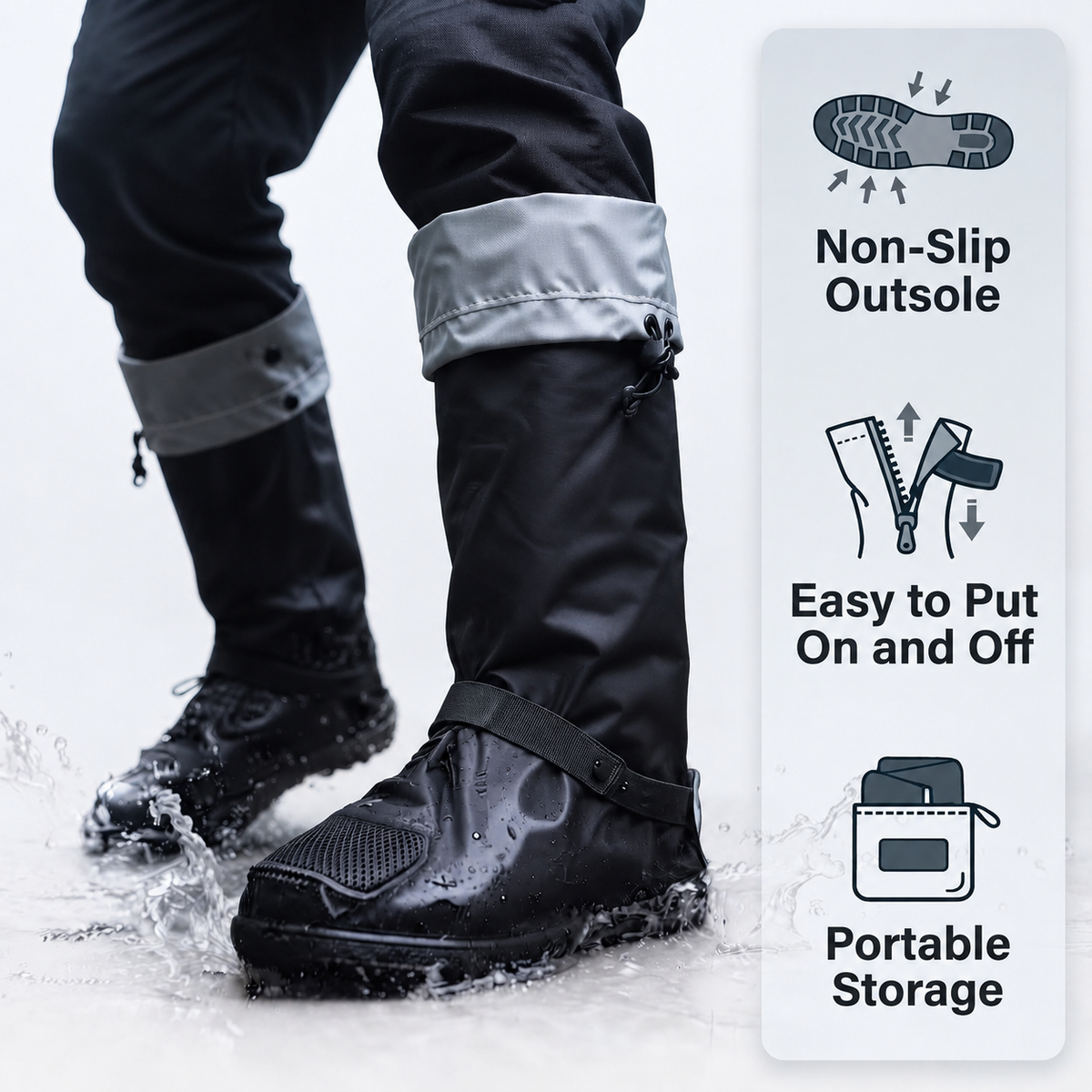 SplashGuard Waterproof Shoe Covers