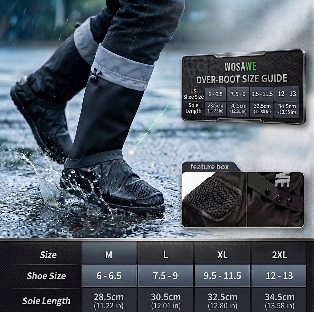 SplashGuard Waterproof Shoe Covers